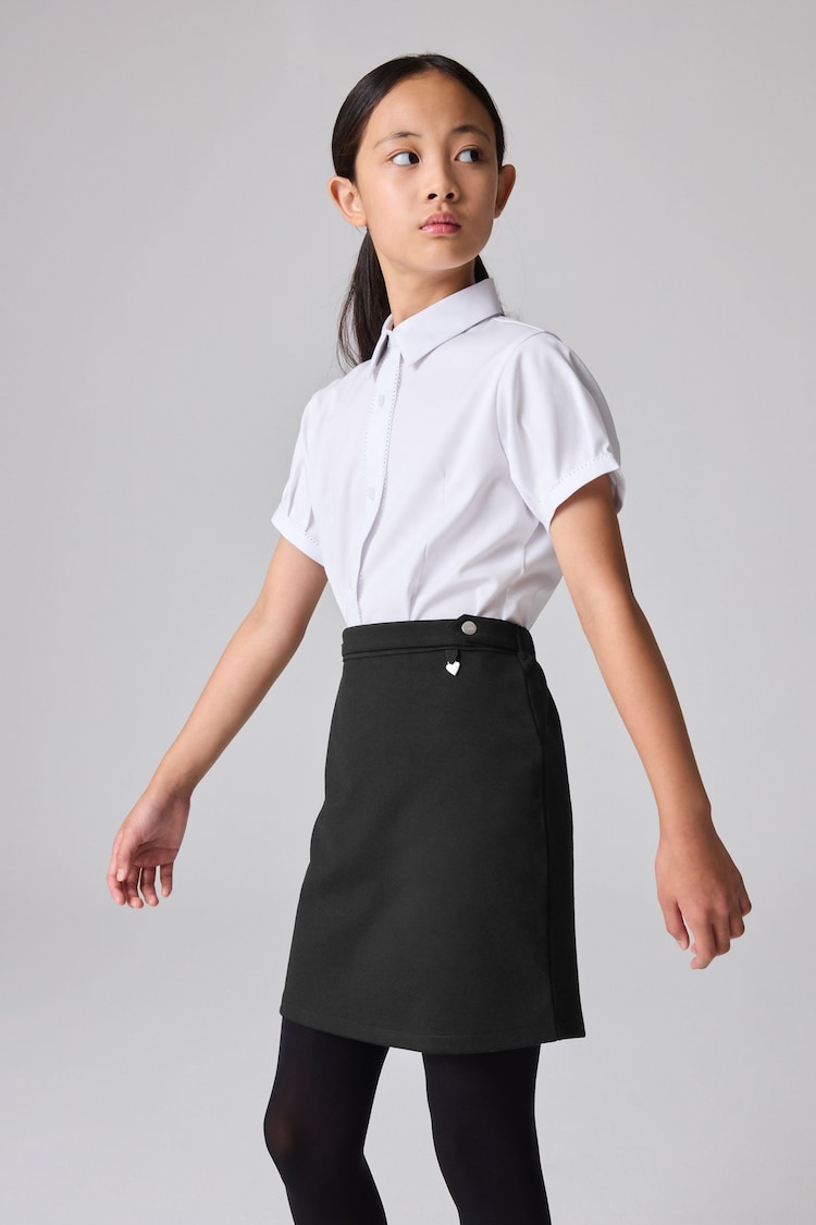 Clarks Black Senior Girls School Ponte Pencil Skirt - Image 1 of 1