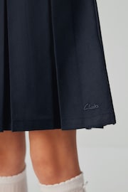 Clarks Navy School Zip Front Pinafore Dress - Image 6 of 7