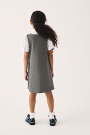 Clarks Grey Clarks School Ponte Pinafore Dress - Image 3 of 11