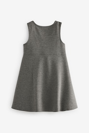 Clarks Grey Clarks School Ponte Pinafore Dress - Image 8 of 11