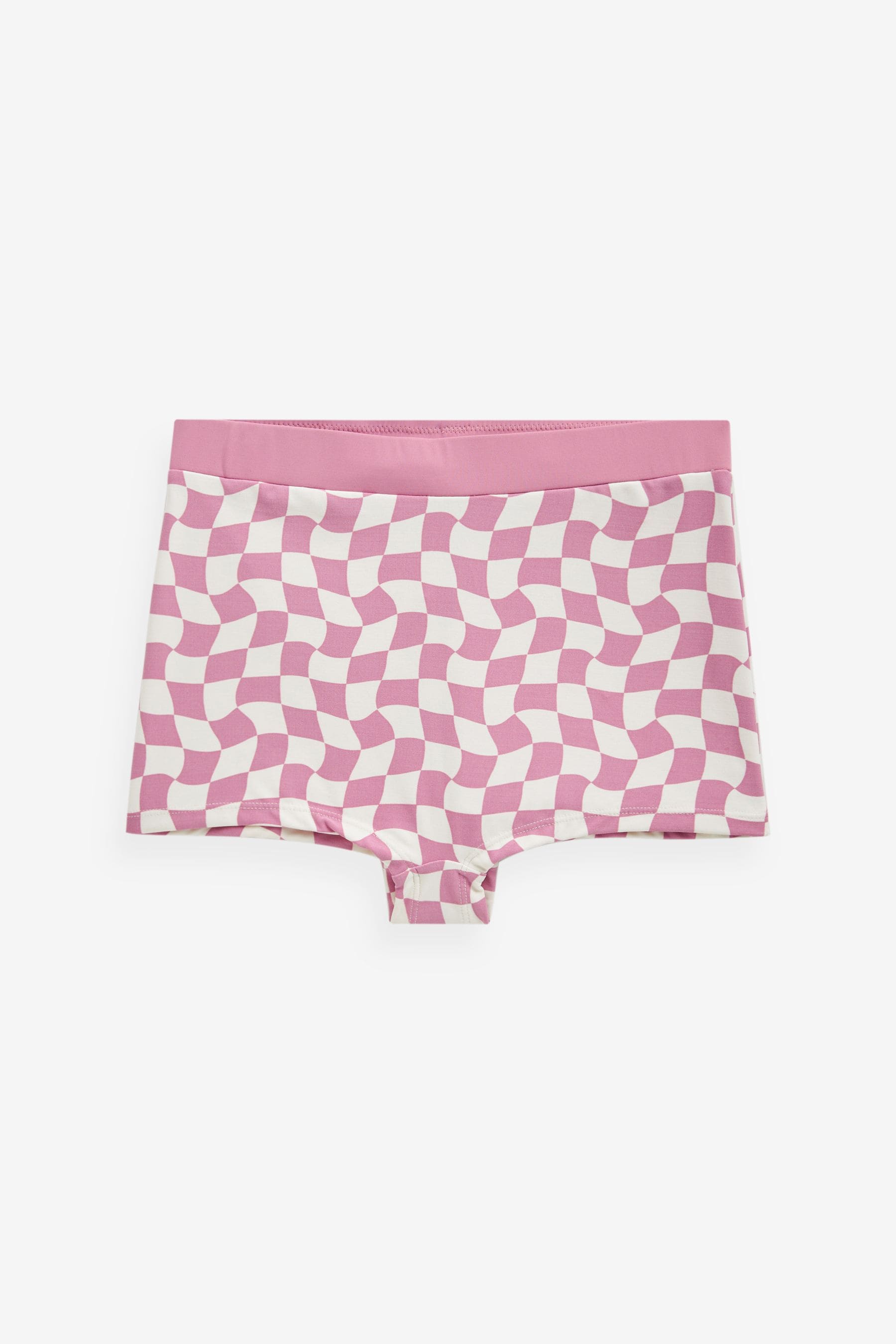 Checkerboard swim trunks hotsell