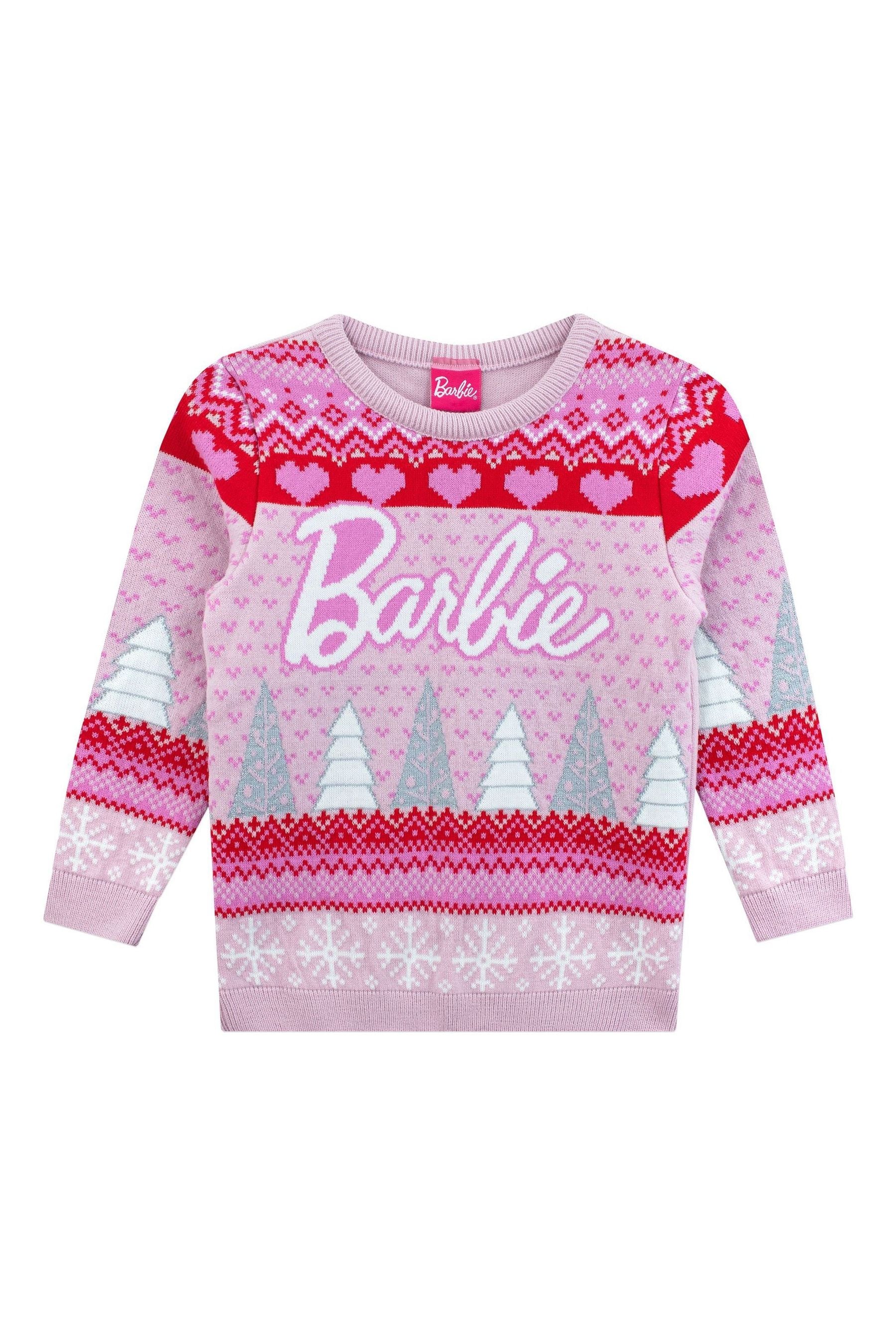 Buy Character Pink Barbie Christmas Jumper Christmas Tree from the Next UK online shop