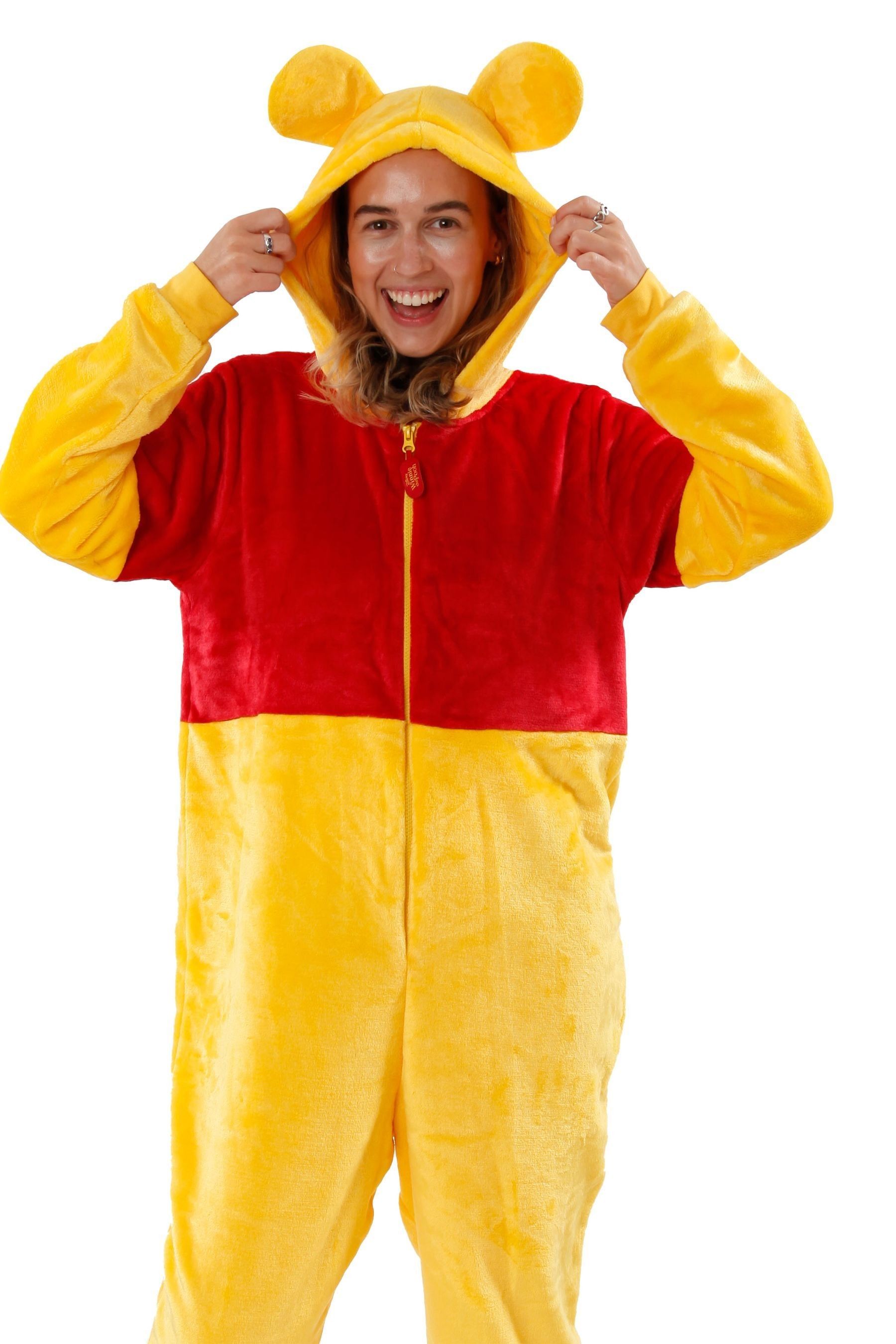 Buy Character Yellow Adults Winnie The Pooh All In One from the Next UK online shop