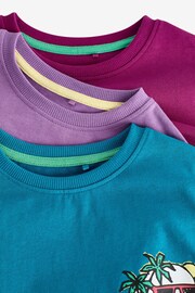 Purple/Teal Surf Character Short Pyjamas 3 Pack (3-16yrs) - Image 12 of 13