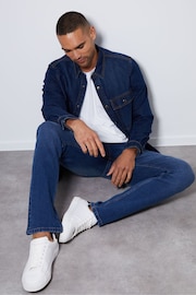 Threadbare Blue Slim Fit Jeans With Stretch - Image 2 of 3