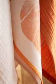 Set of 3 Natural Pumpkin 100% Cotton Tea Towels - Image 3 of 4