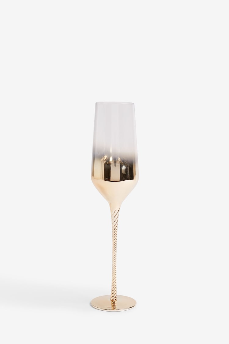 Set of 4 Gold Astrid Champagne Flutes - Image 5 of 5