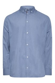 BadRhino Big & Tall Blue Long Sleeve Poplin Shirt - Image 2 of 3