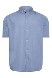 BadRhino Big & Tall Blue Short Sleeve Poplin Shirt - Image 2 of 3