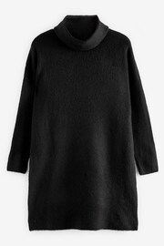 ONLY Black Roll Neck Knitted Jumper Dress - Image 2 of 2