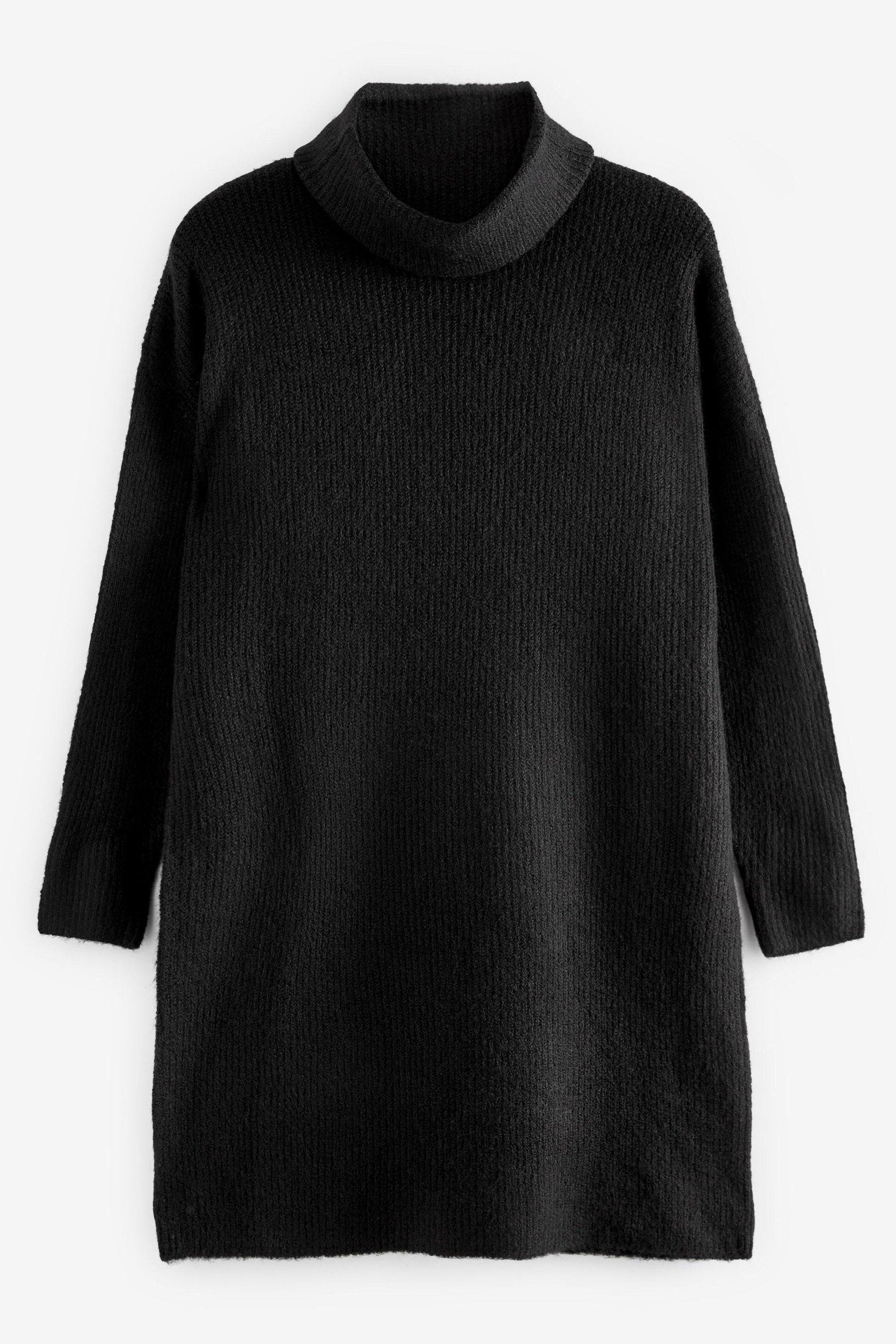 ONLY Black Roll Neck Knitted Jumper Dress - Image 2 of 2