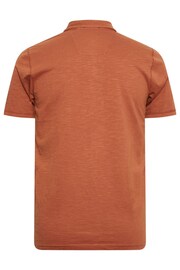 BadRhino Big & Tall Brown Slub Polo Shirt - Image 2 of 2