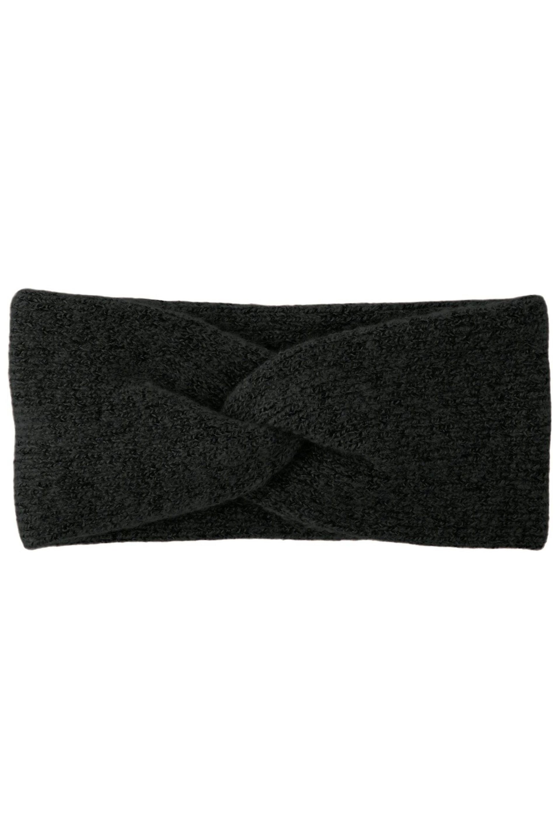 PIECES Black Knot Detail Headband - Image 1 of 1