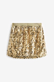 Gold A-Line Sequin Skirt (3-16yrs) - Image 5 of 6