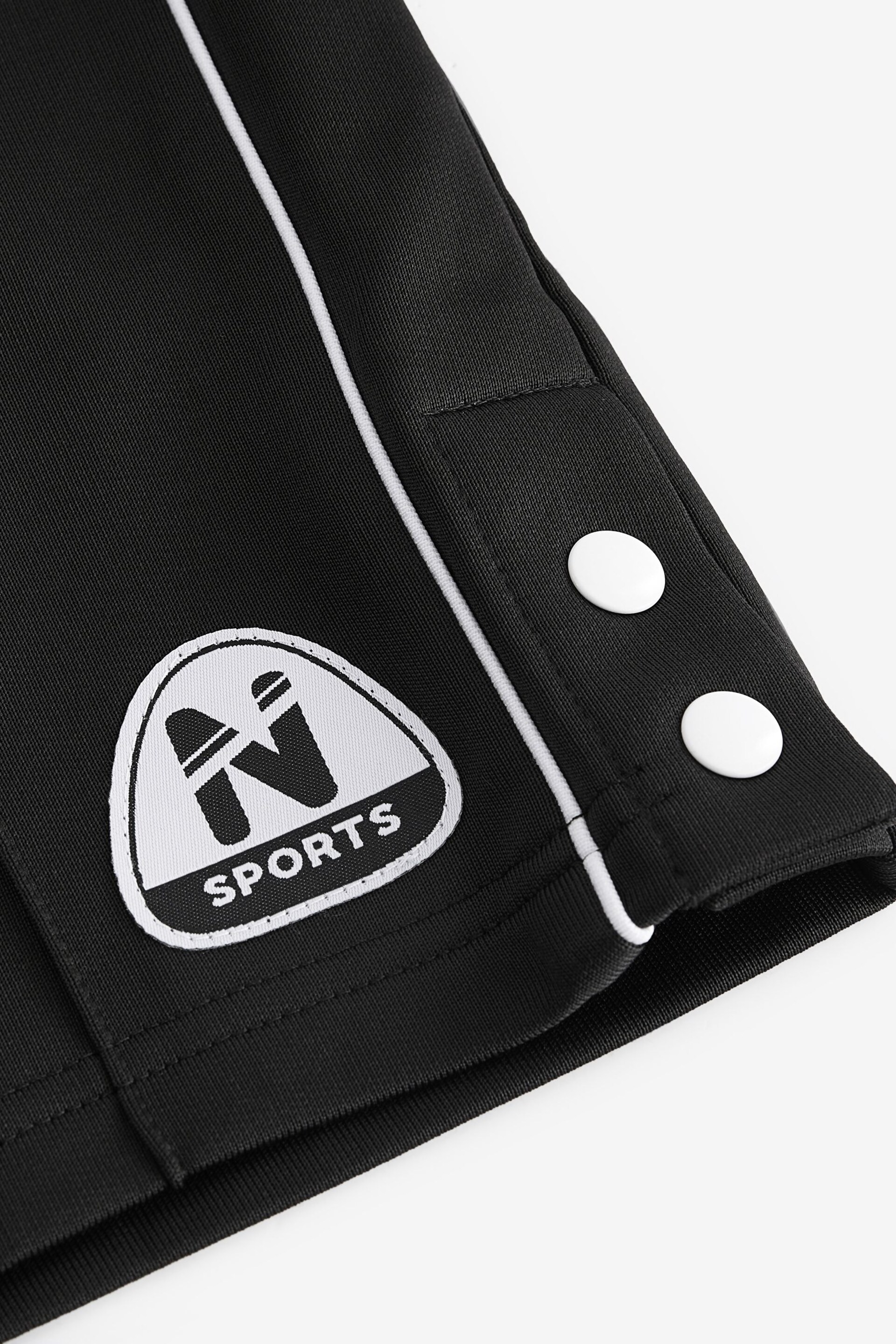 Black Sport Badge Shorts (3-16yrs) - Image 7 of 7