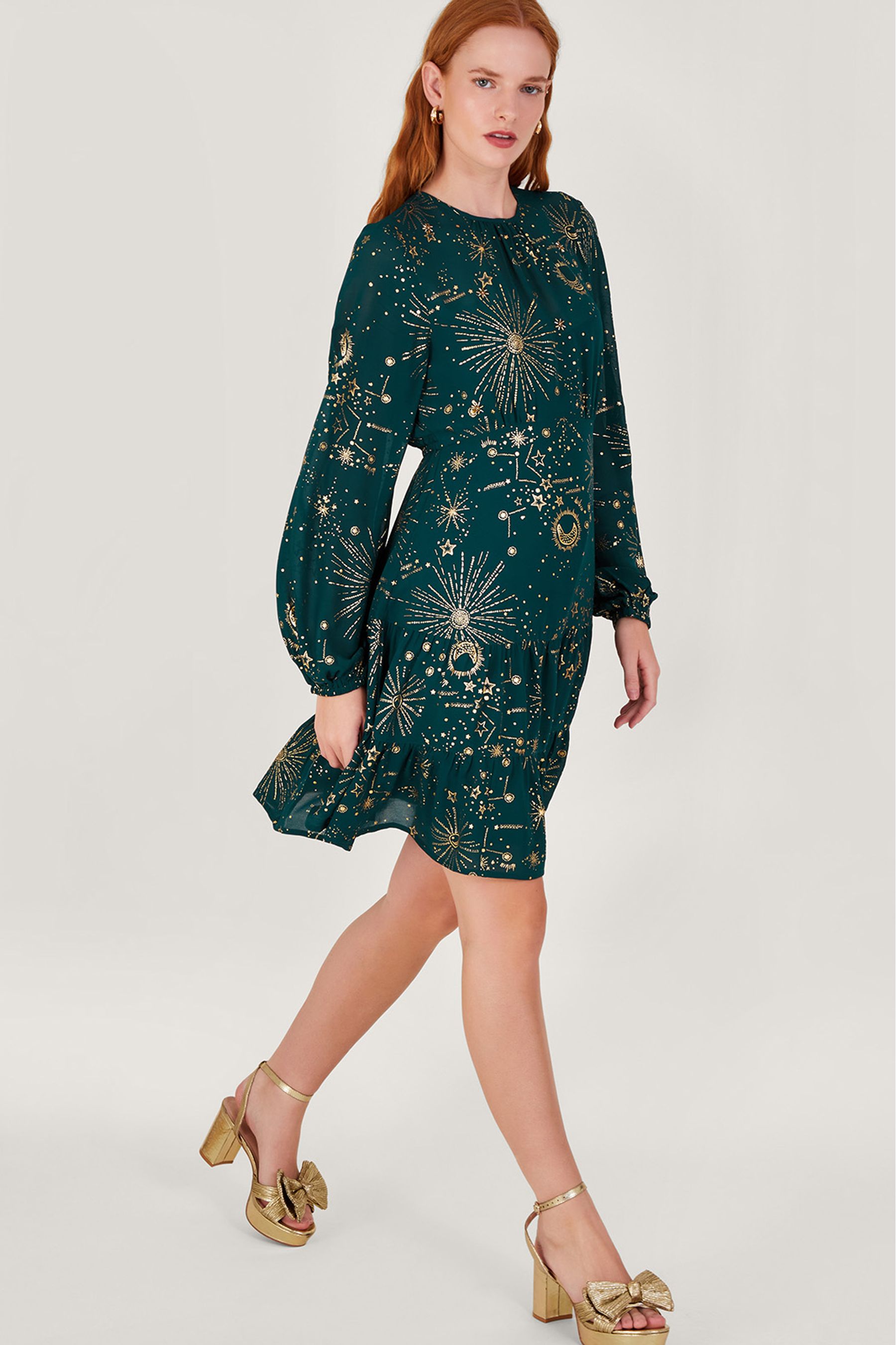 Buy Monsoon Blue Cassie Zodiac Dress from Next Luxembourg
