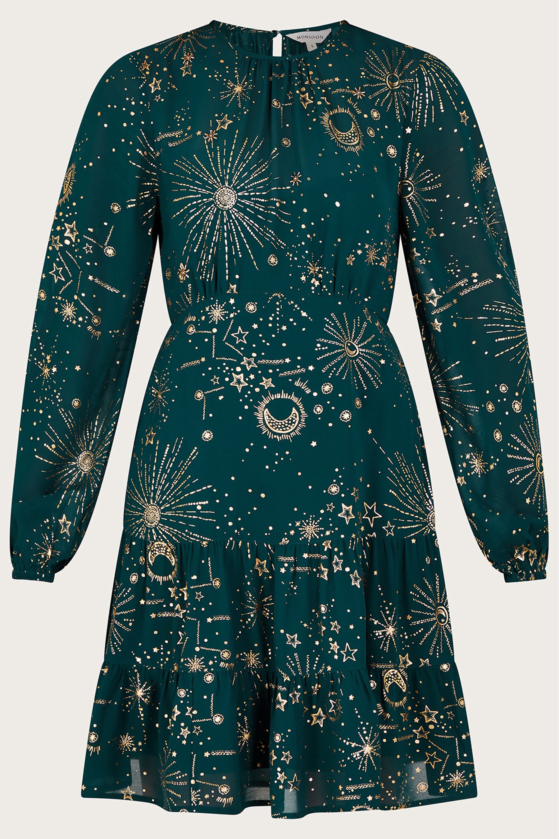 Buy Monsoon Blue Cassie Zodiac Dress from Next Luxembourg