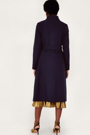 Monsoon Blue Saskia Belted Coat - Image 2 of 5