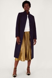 Monsoon Blue Saskia Belted Coat - Image 3 of 5