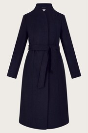 Monsoon Blue Saskia Belted Coat - Image 5 of 5