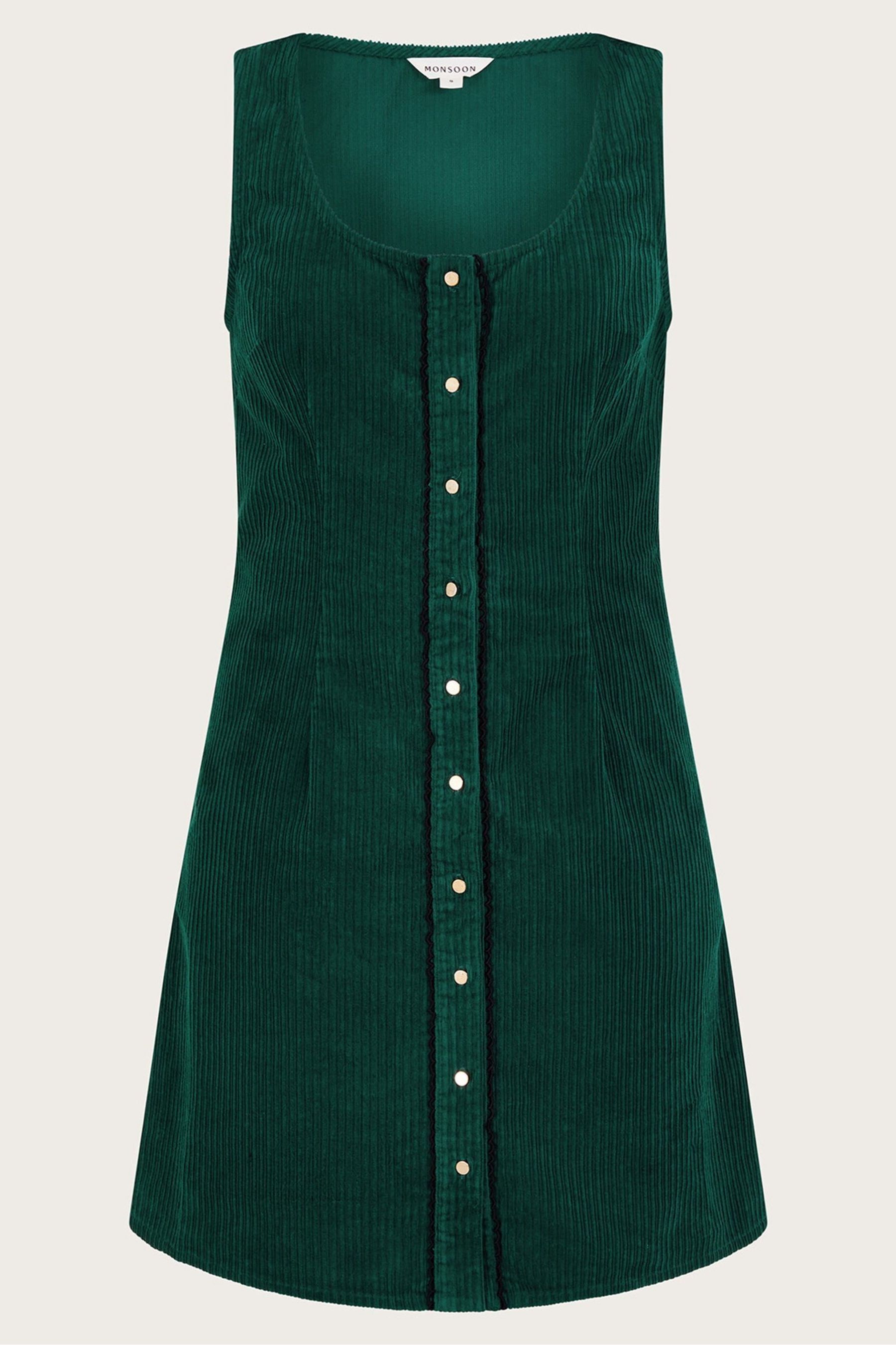 Green cord pinafore 2025