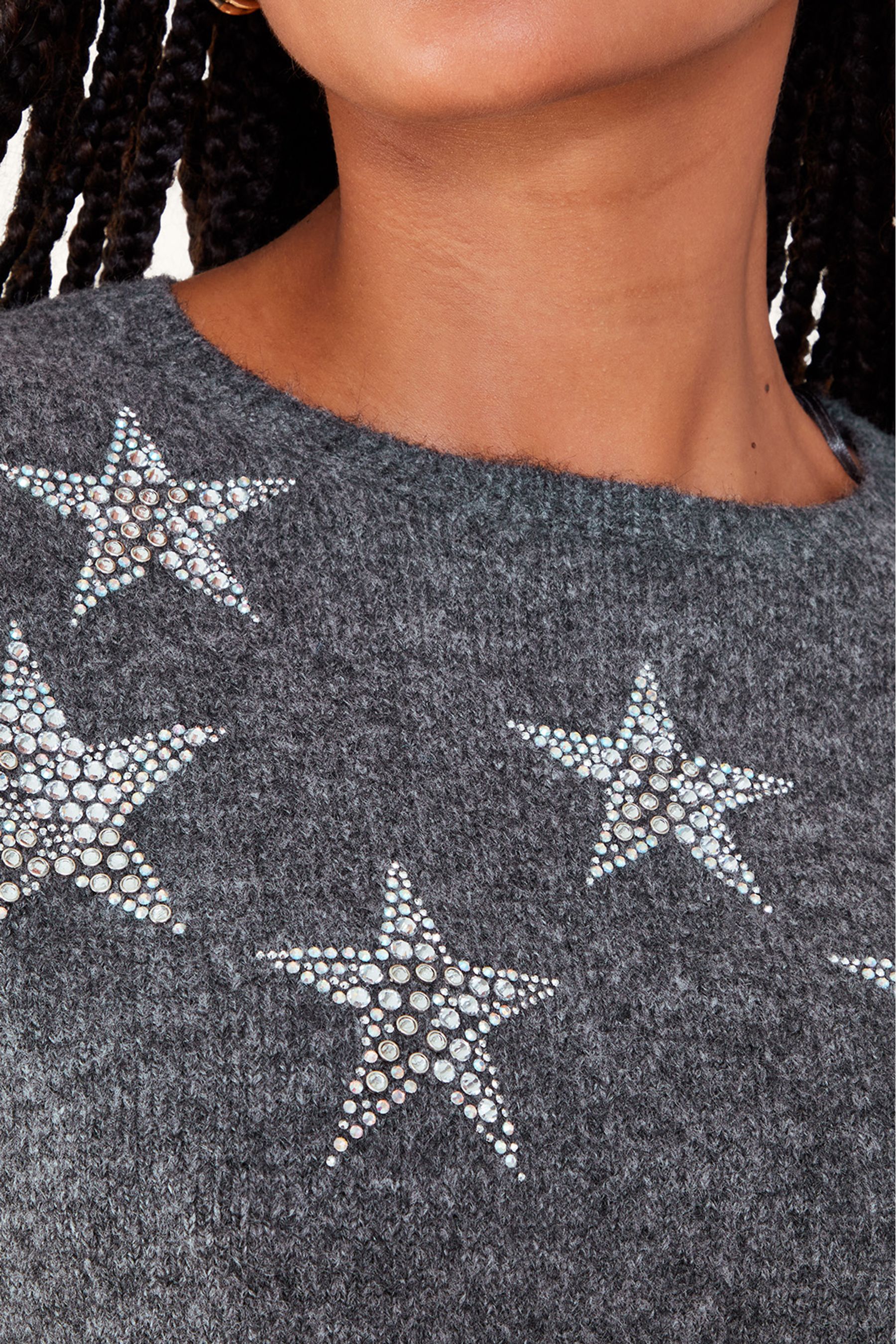 Glitter star jumper sale