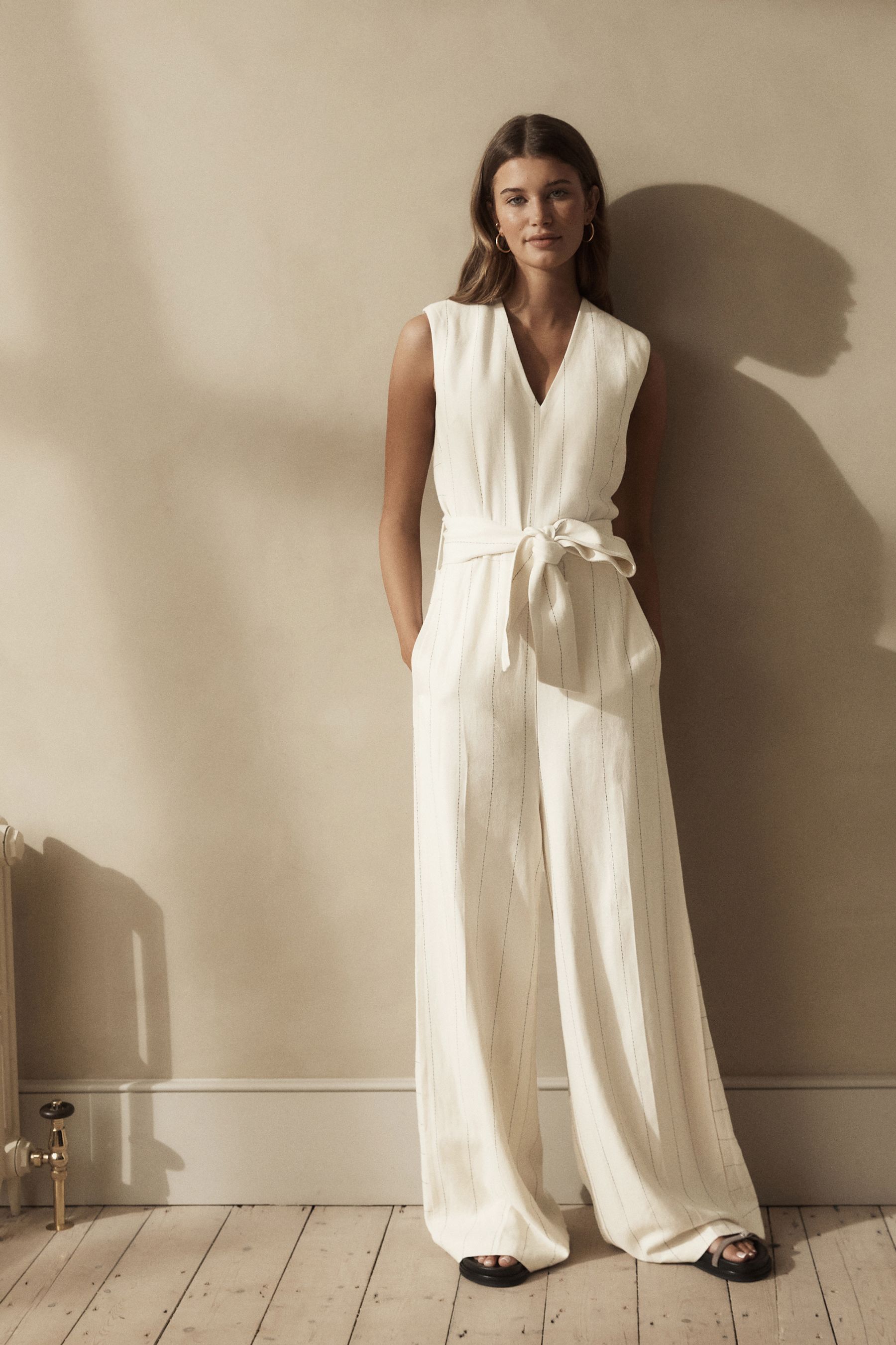 Next striped jumpsuit shop