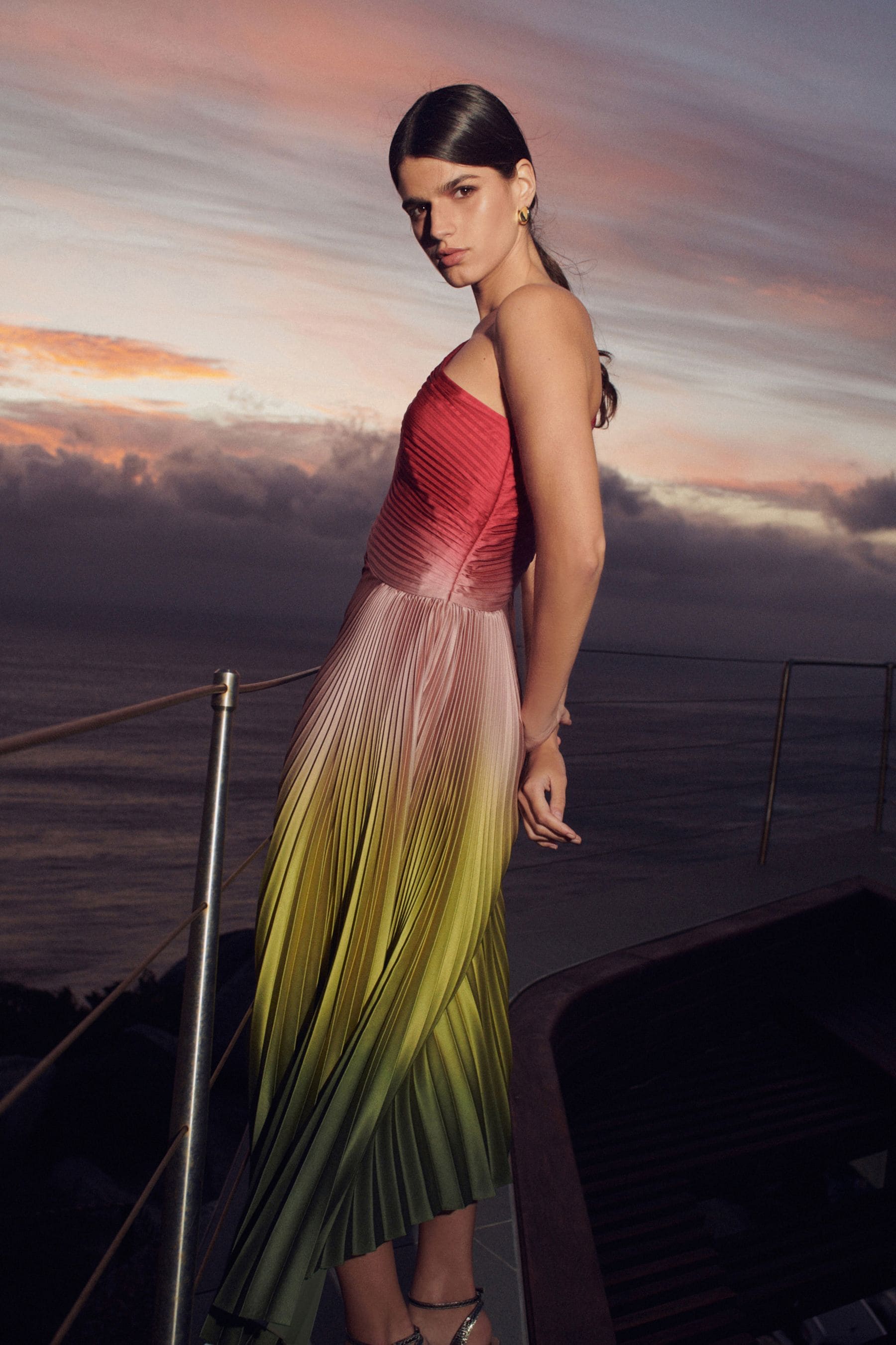 Rainbow accordion dress uk 2025