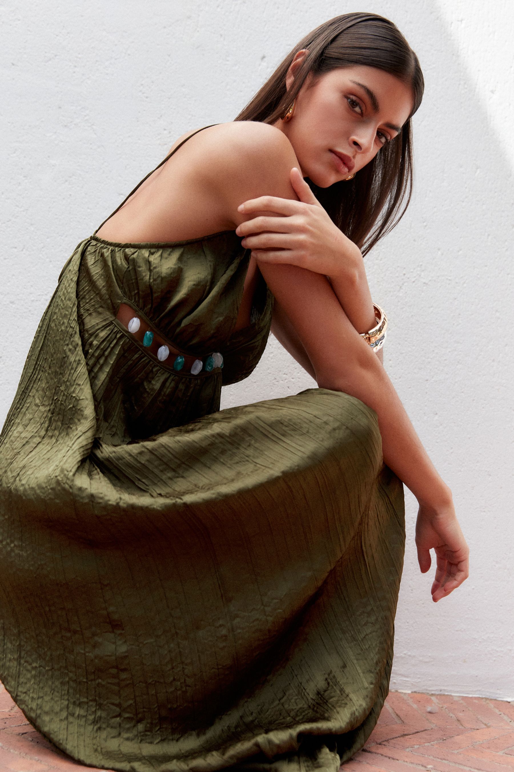 Next khaki dress clearance