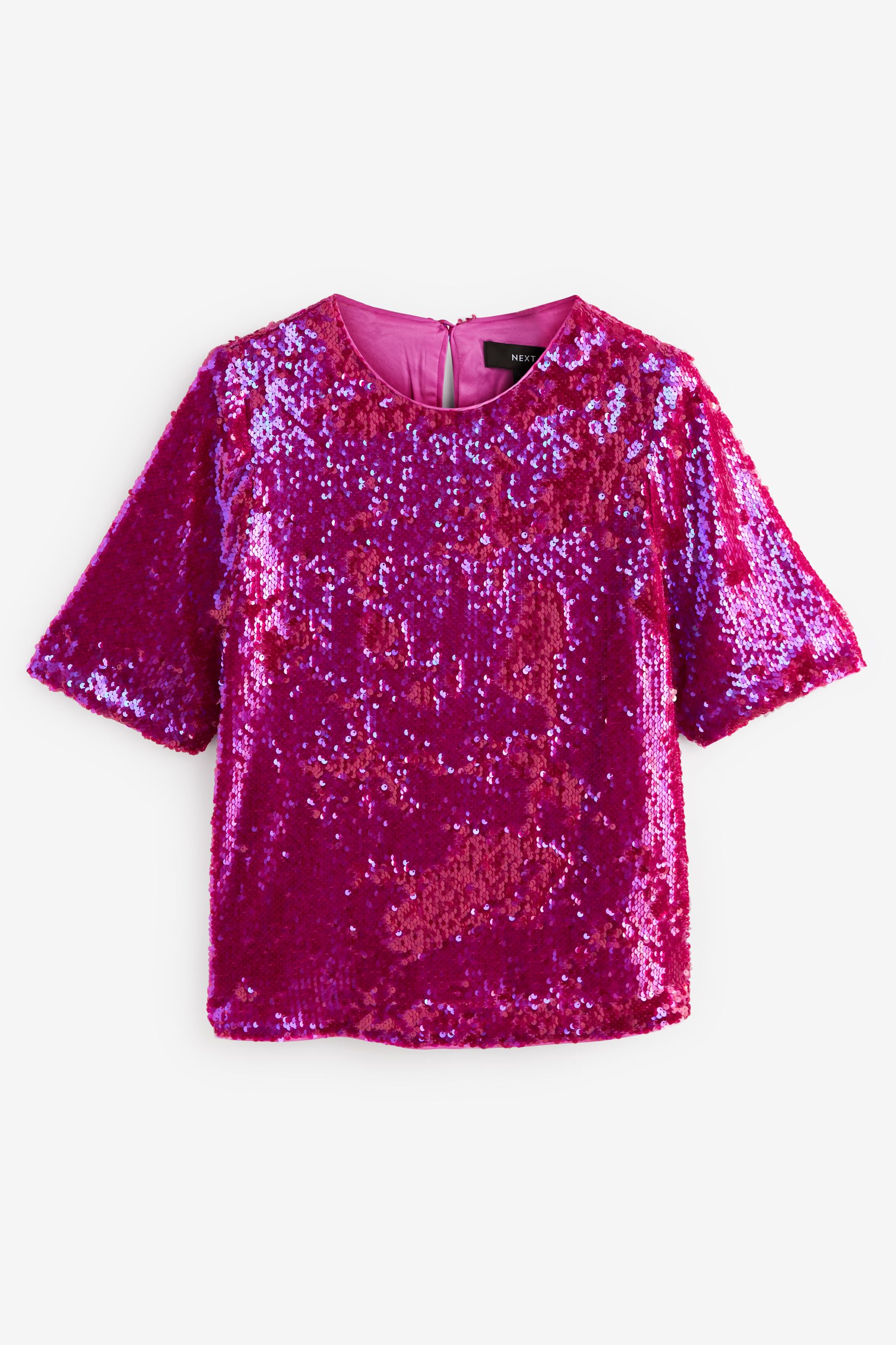 Pink sequin t shirt 2025