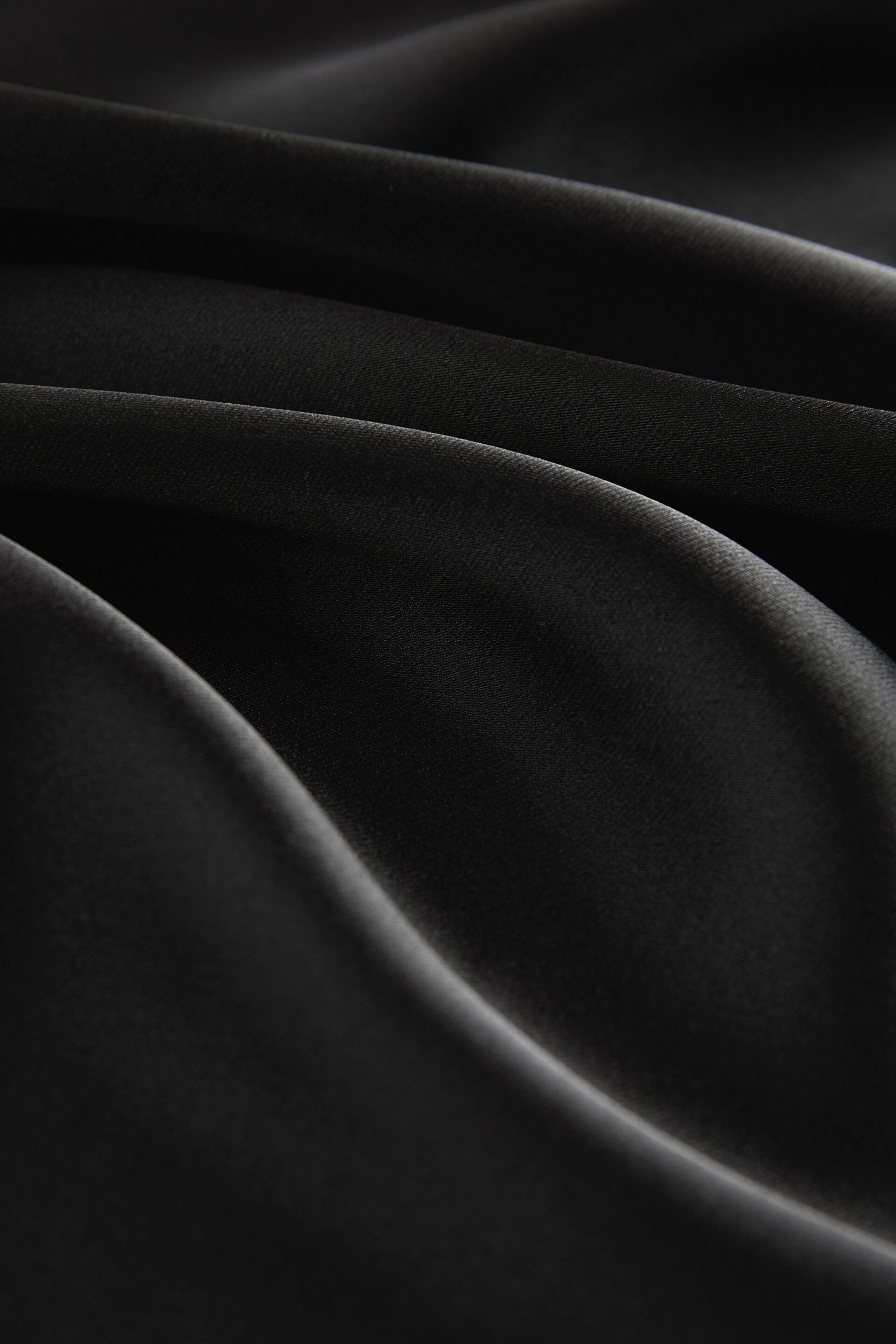 Black Satin Midi Skirt - Image 5 of 5