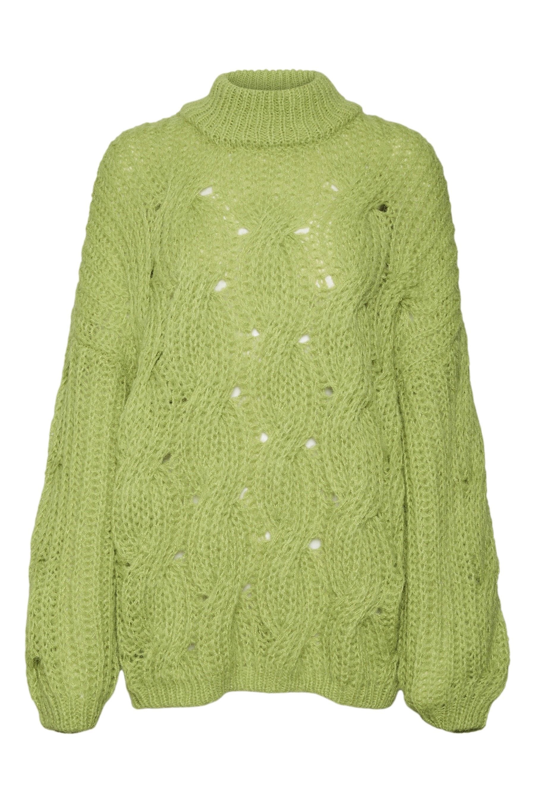 Green chunky jumper on sale