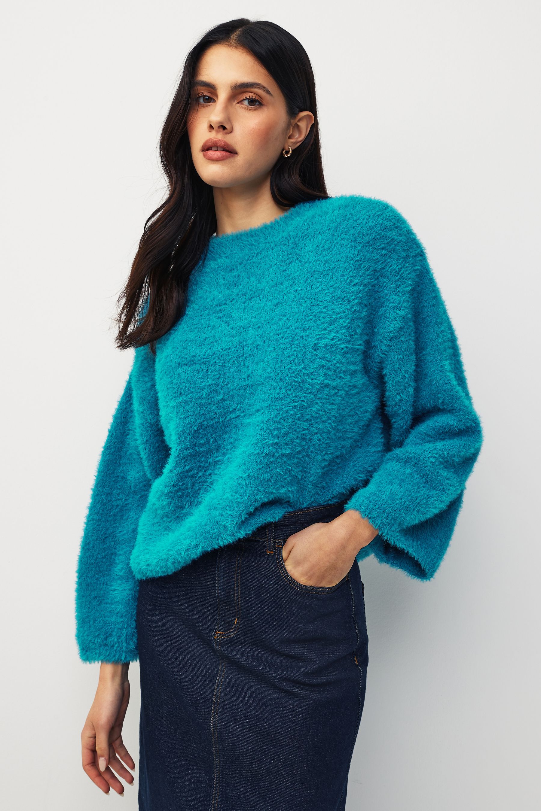 Eyelash knit jumper shop