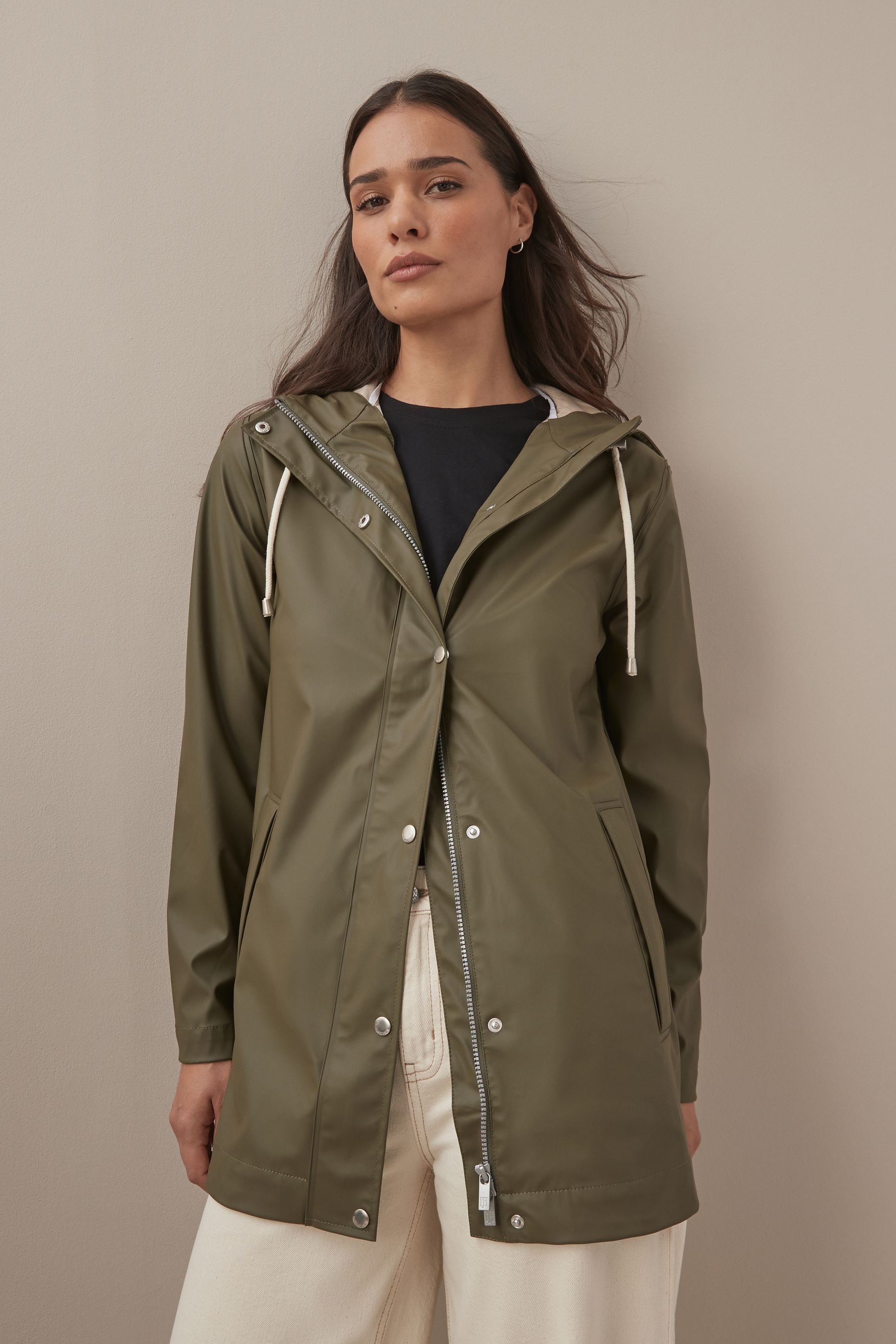 Ilse Jacobsen Straight Fit Lightweight Waterproof Rain Jacket