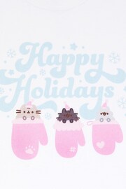 Vanilla Underground White Pusheen Ladies Xmas T-Shirt - Image 4 of 4