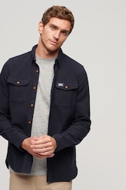 Superdry Black Trailsman Flannel Shirt - Image 1 of 6