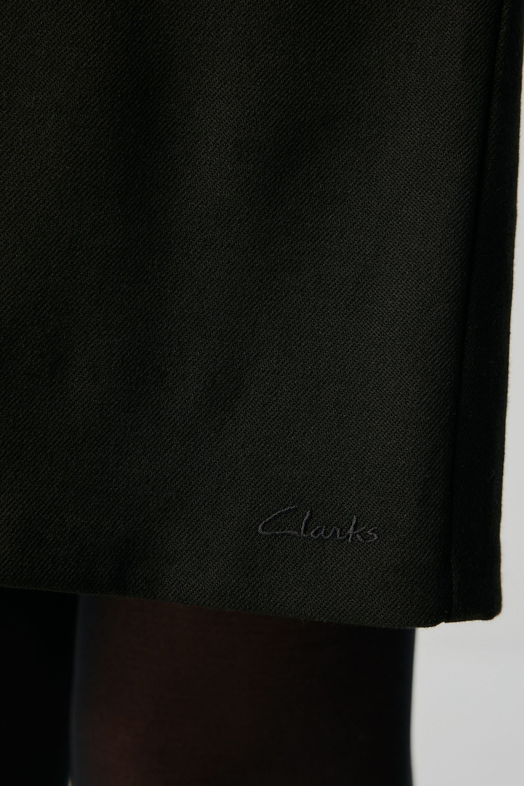 Clarks Black School Senior Girls Woven Pinafore Dress - Image 5 of 5