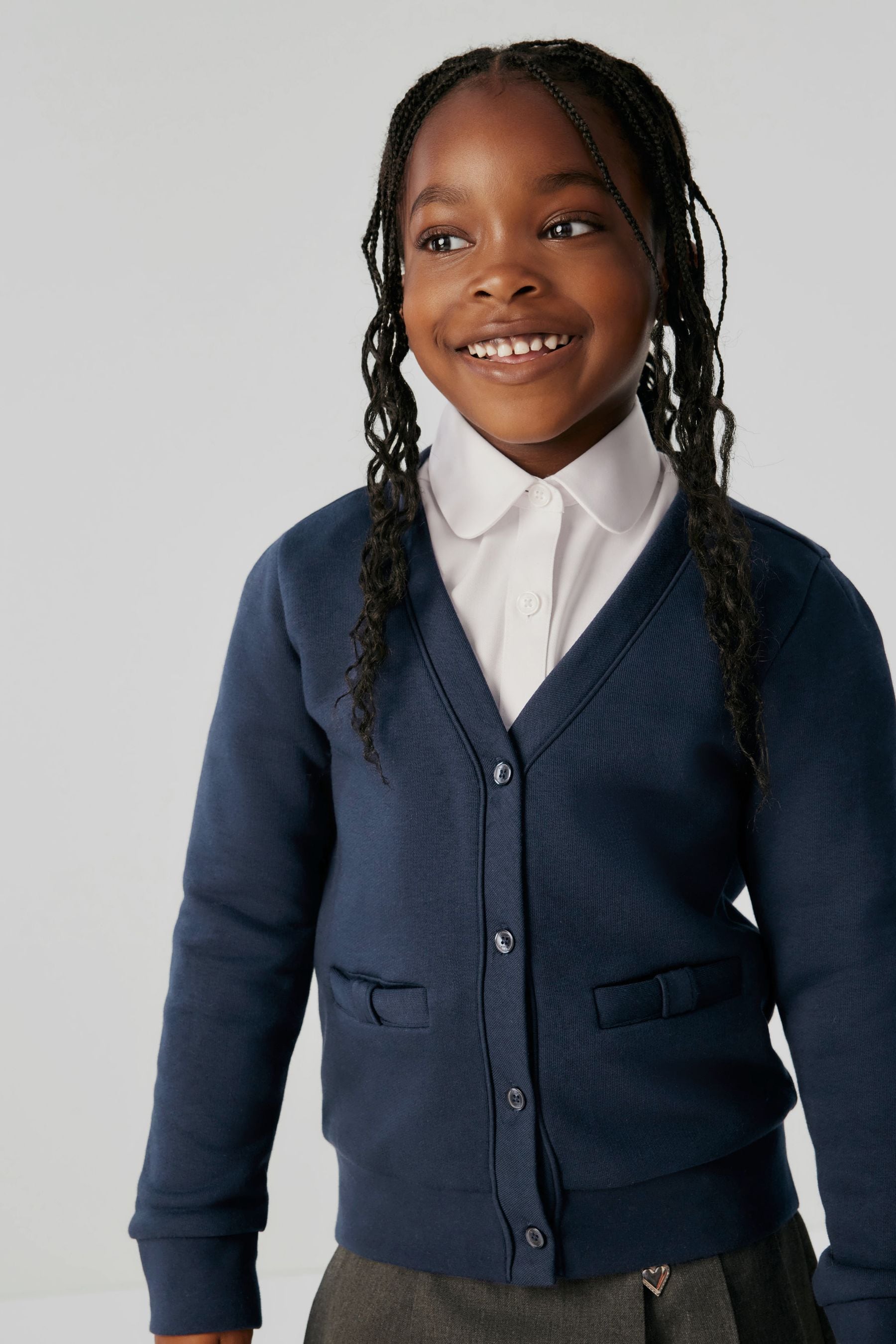 Sweatshirt cardigan school on sale