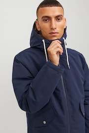 JACK & JONES Blue Parka Coat - Image 4 of 7