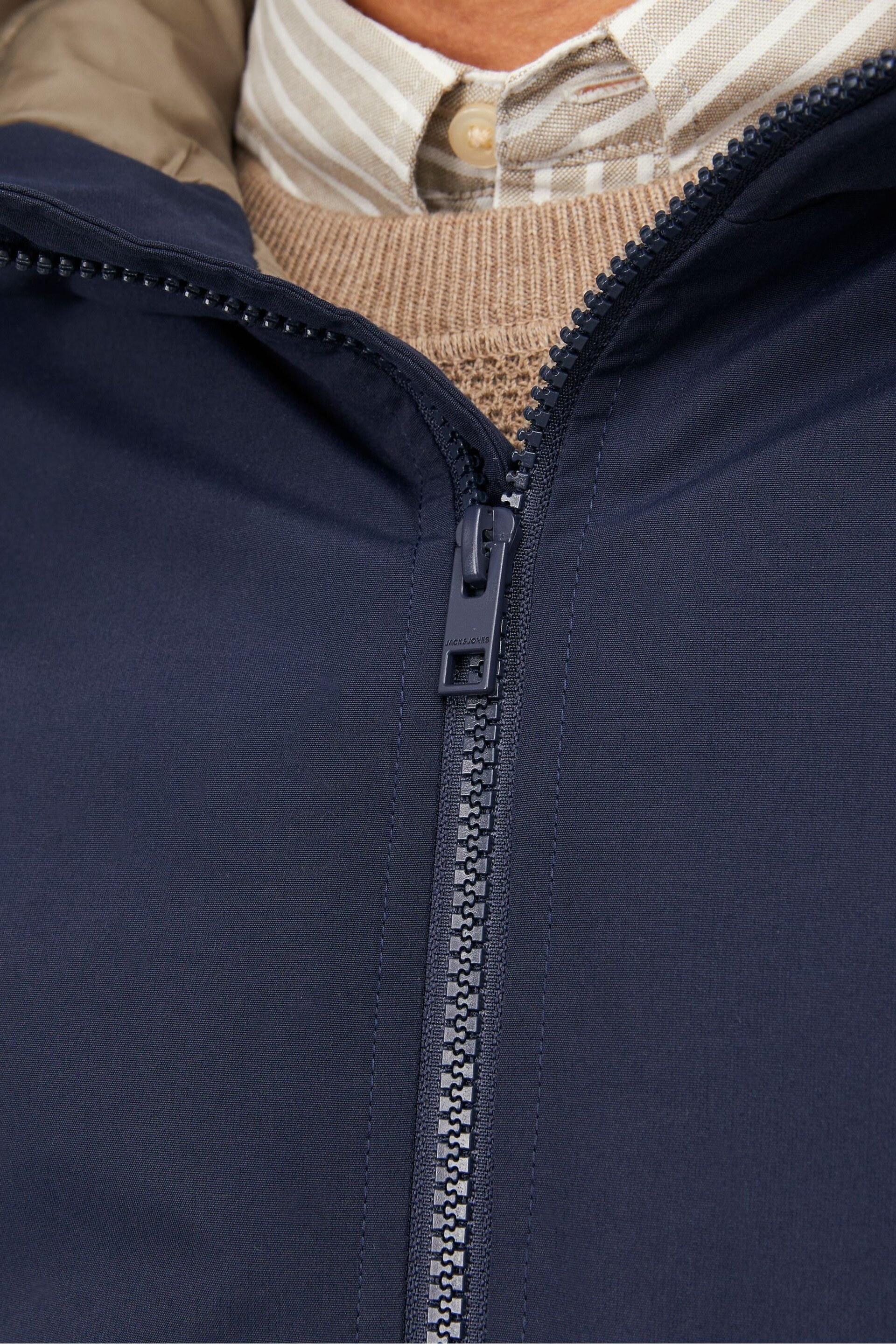 JACK & JONES Blue Parka Coat - Image 7 of 7