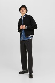 JACK & JONES Black Wool Bomber Jacket - Image 3 of 5