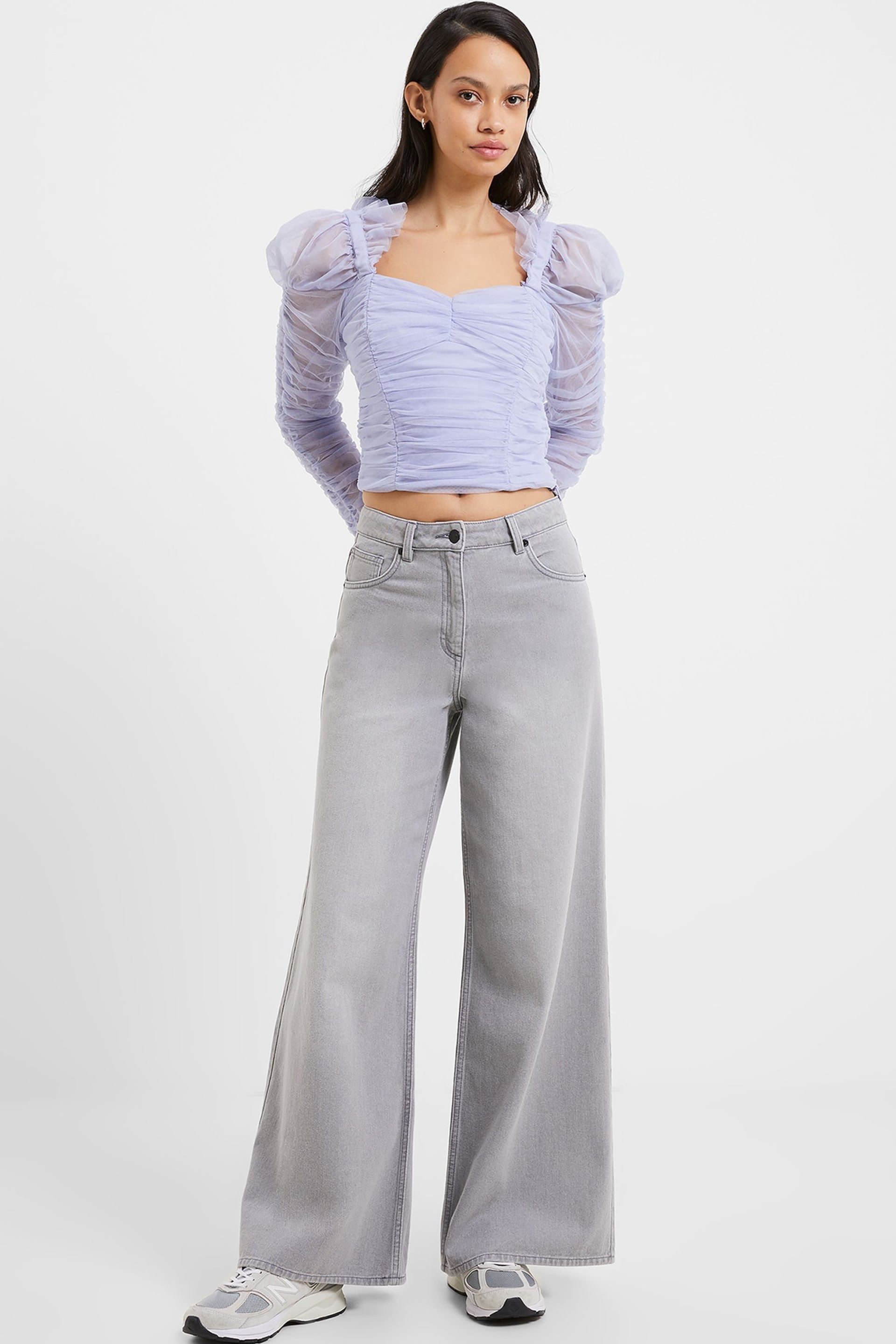 French Connection Relaxed Denver Denim Wide Leg Jeans - Image 1 of 4