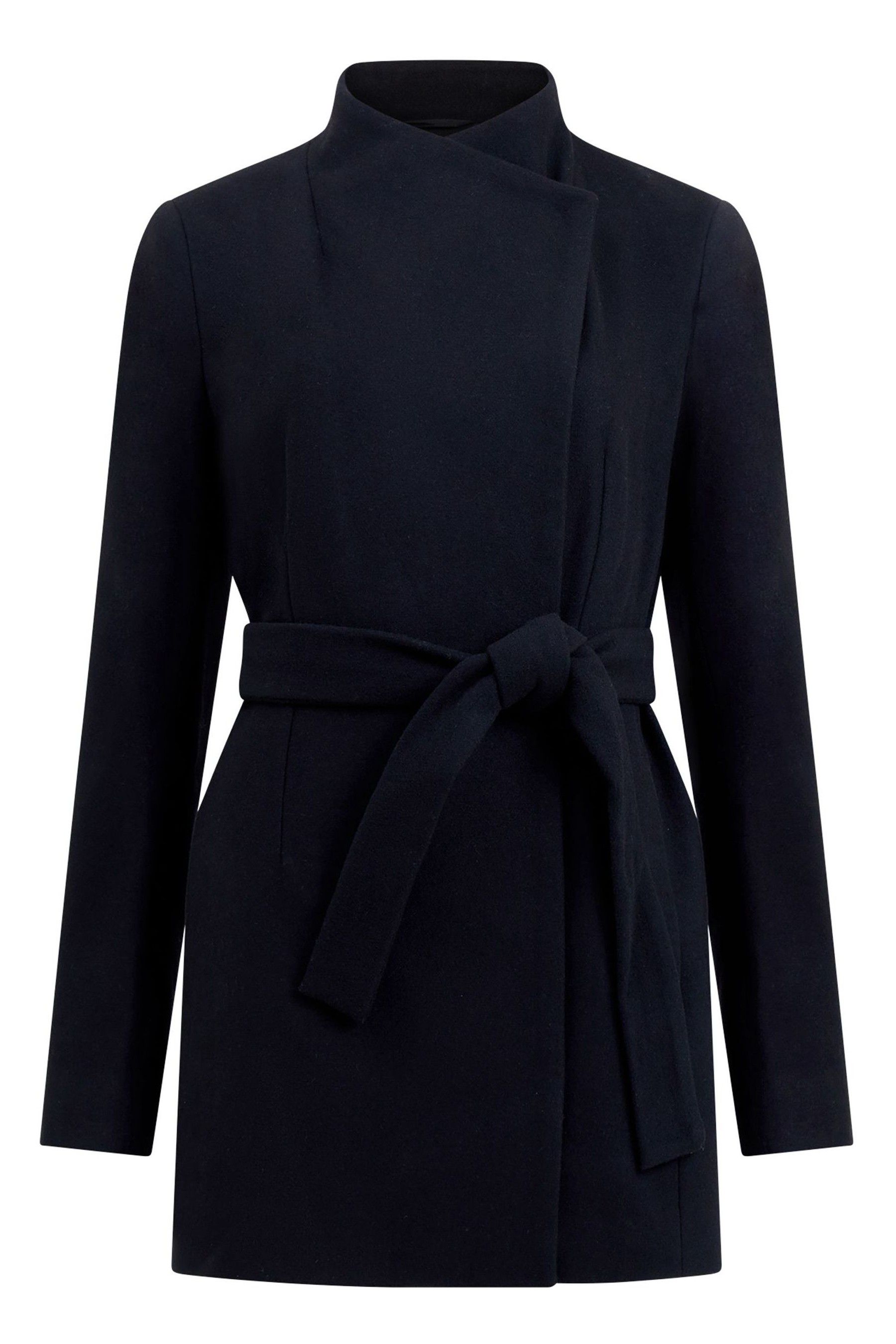 French connection platform felt coat discount