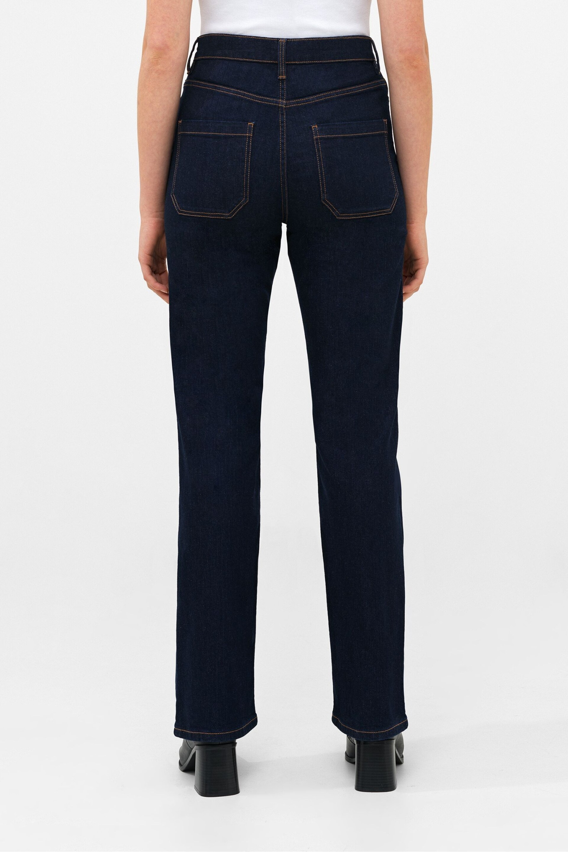 French Connection Stretch Wide Flare Denim Trousers - Image 2 of 4