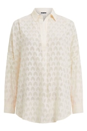 French Connection Geo Burnout Popover Shirt - Image 4 of 4