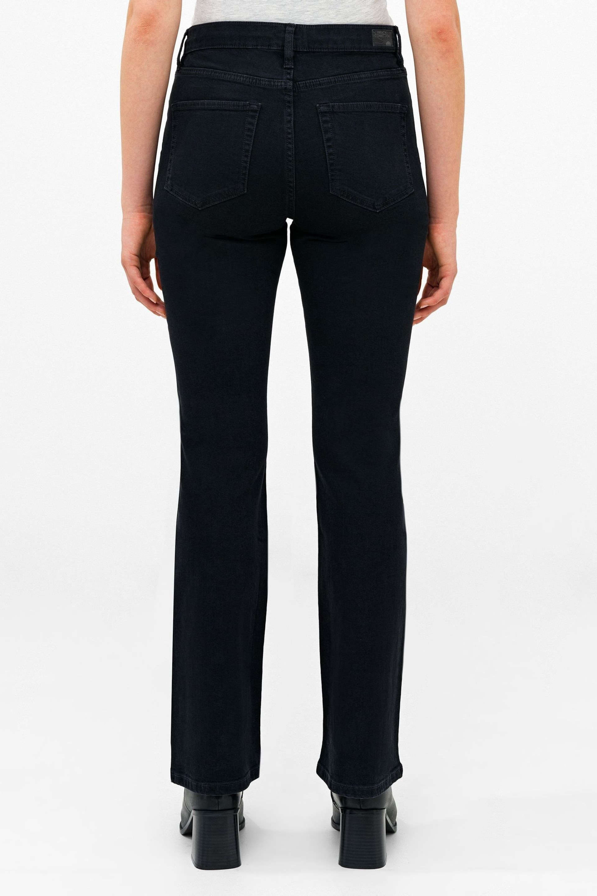 French Connection Stretch Denim Boot Cut Full Length Trousers - Image 2 of 4