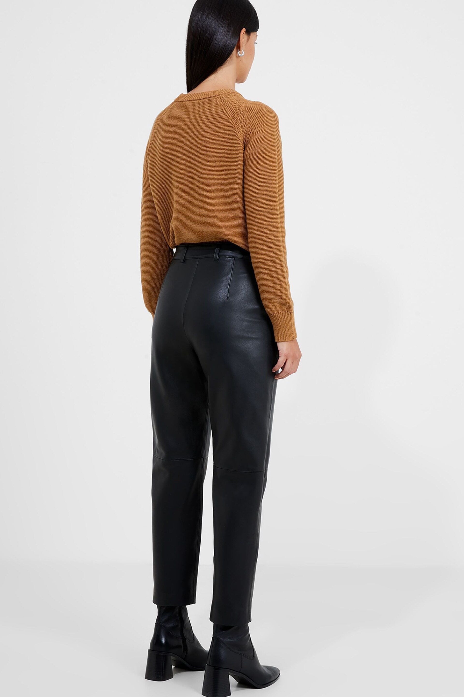 French Connection Connie Leather Trousers - Image 2 of 4