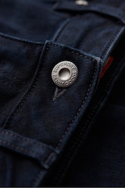 Superdry Black Organic Cotton Vintage Low Rise Slim Flare Jeans - Image 7 of 7