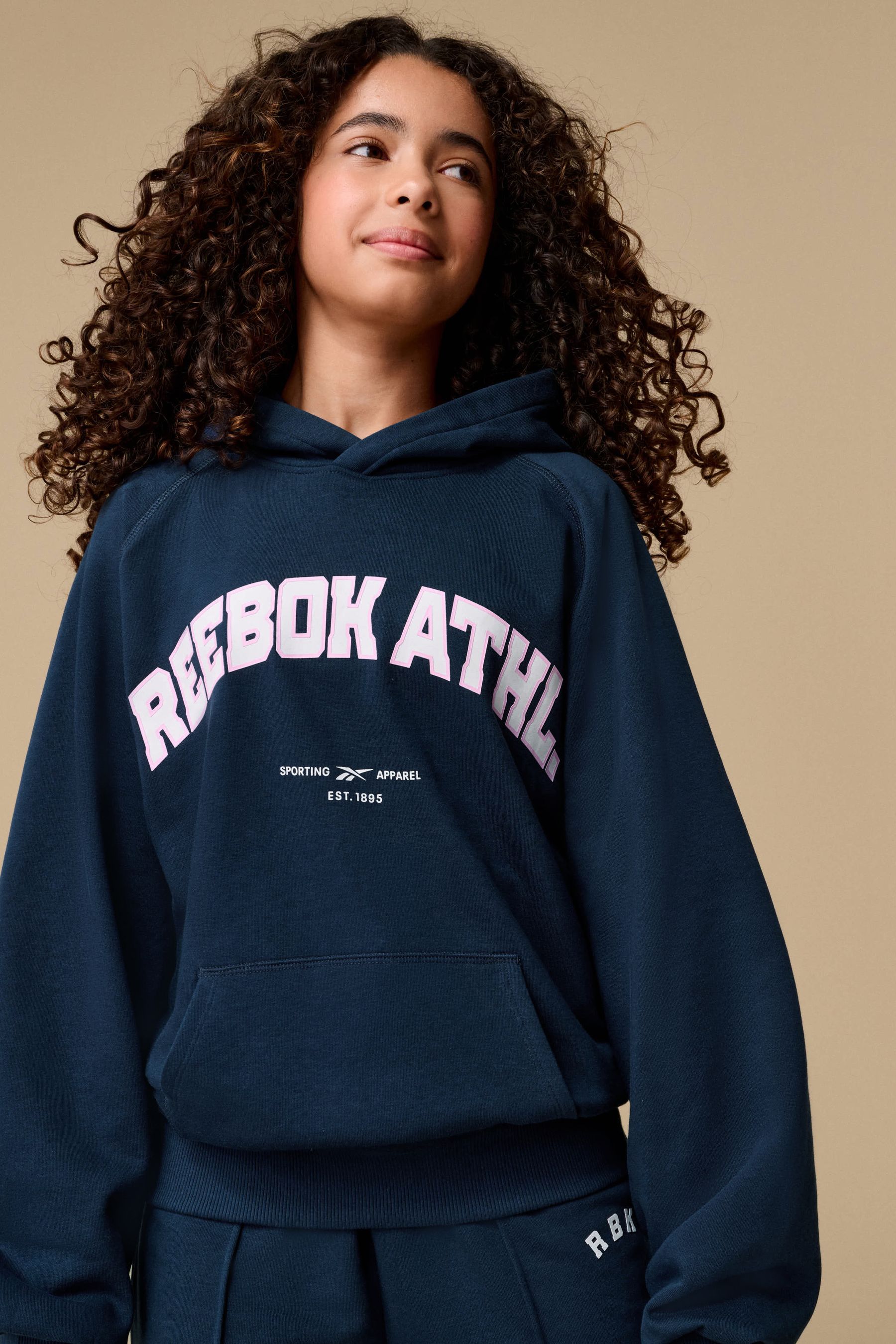 Buy Reebok Girls Oversized Navy Varsity Hoodie from the Next UK online shop
