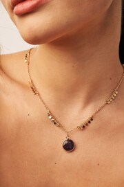 Gold Tone Semi-Precious Stone Necklace - Image 2 of 4